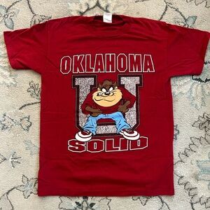 Vintage Oklahoma Looney Toons Tasmanian Devil T Shirt Size M